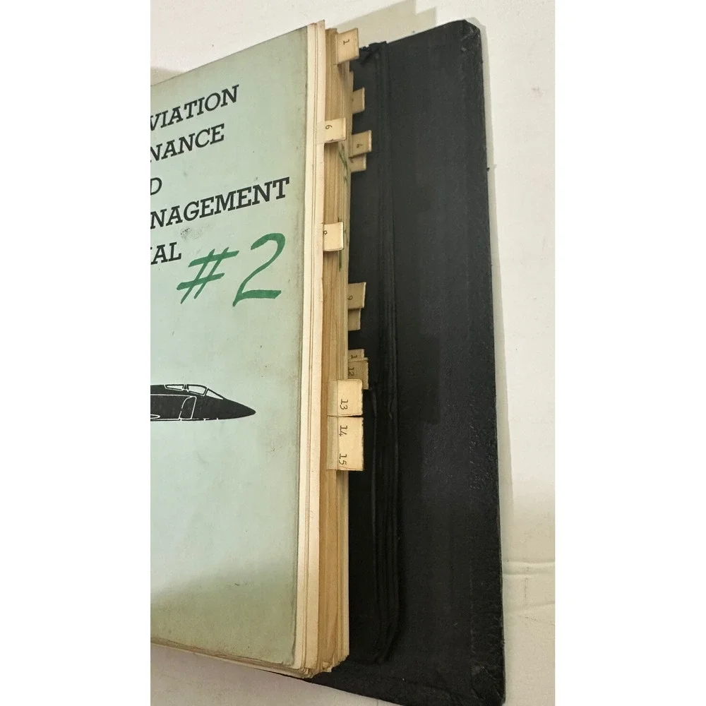 Vintage Navy - The Naval Aircraft Maintenance Manual Binder‎ 0618-200-0100 1964